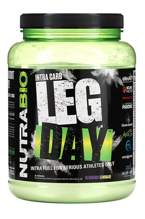 NutraBio, Intra Carb, Leg Day, Blueberry Lemonade